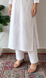 Women's Lucknowi Handcrafted Cotton Chikankari Kurti - HONC0207352