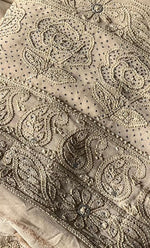 Load image into Gallery viewer, Women&#39;s Lakhnavi Handcrafted Viscose Georgette Chikankari Full Suit Material - HONC0271108

