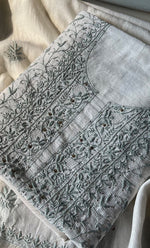 将图像加载到图库查看器中， Women&#39;s Lakhnavi Handcrafted Maheshwari Mul Chanderi UnStitched Kurta And Dupatta Set - HONC0278903
