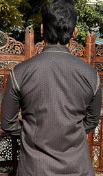 Load image into Gallery viewer, Men's Lucknowi Handcrafted Cotton Chikankari Kurta - HONC0327339