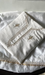 Load image into Gallery viewer, Women&#39;s Lakhnavi Handcrafted Chanderi Silk Unstitched Kurta And Dupatta Set - HONC06321967
