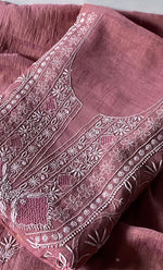 Load image into Gallery viewer, Women&#39;s Lakhnavi Handcrafted Tissue Chanderi Unstitched Kurta And Dupatta Set - HONC0298037
