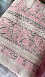 Load image into Gallery viewer, Women&#39;s Lakhnavi Handcrafted Unstitched Cotton Chikankari Suit Material - HONC0291805
