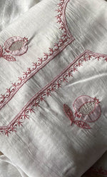 Load image into Gallery viewer, Anvika Women's Lakhnavi Handcrafted Chanderi Silk Unstitched Kurta And Dupatta Set - HONC0321979