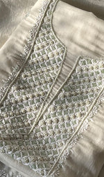 Load image into Gallery viewer, Women&#39;s Lakhnavi Handcrafted Mul Chanderi Unstitched Kurta And Dupatta Set - HONC0297203
