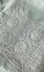 Load image into Gallery viewer, Women&#39;s Lakhnavi Handcrafted Mul Chanderi Unstitched Chikankari Full Suit Material - HONC0274498
