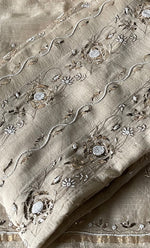 将图像加载到图库查看器中， Women&#39;s Lakhnavi Handcrafted Munga Silk Semi - Stitched Chiankari Anarkali  And Dupatta Set- HONC0323249
