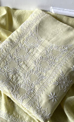 将图像加载到图库查看器中， Women's Lakhnavi Handcrafted Unstitchd Maheshwari  Mul Chanderi Kurta And Dupatta Set - HONC0268527