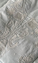 将图像加载到图库查看器中， Women's Lakhnavi Handcrafted Mul Chanderi Unstitched Kurta And Dupatta Set - HONC0273088