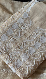 将图像加载到图库查看器中， Women&#39;s Lakhnavi Handcrafted Mul Chanderi UnStitched Kurta And Dupatta Set - HONC0298039
