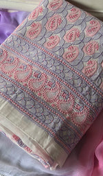Load image into Gallery viewer, Women&#39;s Lakhnavi Handcrafted Cotton Chikankari Suit Material - HONC0291804
