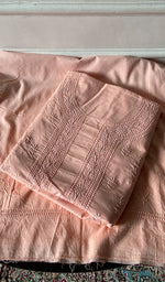 将图像加载到图库查看器中， Women's Lakhnavi Handcrafted Unstitched Cotton Chikankari Kurta Dupatta Set - HONC0362876