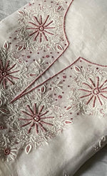 将图像加载到图库查看器中， Women&#39;s Lakhnavi Handcrafted Pure Organza Chikankari Unstitched Kurta And Dupatta Set- HONC0297177
