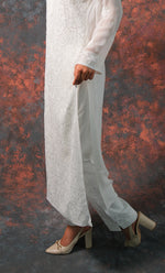 Load image into Gallery viewer, Fareeha Women&#39;s Lakhnavi Handcrafted Viscose Georgette Chikankari Kurti - HONC0276157
