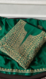 Load image into Gallery viewer, Women's Lakhnavi Handcrafted Pure Silk Georgette Chikankari Kurta And Dupatta Set - HONC0346863