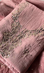 将图像加载到图库查看器中， Women's Lakhnavi Handcrafted Mul Chanderi Unstitched Chikankari Full Suit Material - HONC0328517