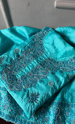 Load image into Gallery viewer, Women&#39;s Lakhnavi Handcrafted Tussar Silk Chikankari Kurta And Dupatta Set - HONC0245856
