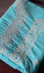 Load image into Gallery viewer, Lucknowi Handcrafted Cotton Chikankari Unstitched Men&#39;s Kurta Fabric - HONC0302272
