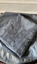Aseel Women's Lakhnavi Handcrafted Mul Chanderi Unstitched Chikankari Full Suit - HONC0342155