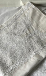 Load image into Gallery viewer, Women's Lakhnavi Handcrafted Unstitched Cotton Chikankari Kurta Dupatta Set - HONC0231301