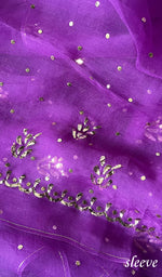 Load image into Gallery viewer, Marifa Women&#39;s Lakhnavi Handcrafted Pure Organza Chikankari Unstitched Kurta And Dupatta Set- HONC0296141
