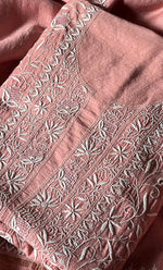 将图像加载到图库查看器中， Women&#39;s Lakhnavi Handcrafted Munga Silk Chikankari Kurta And Dupatta Set- HONC0264873
