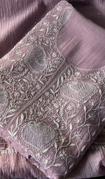 Load image into Gallery viewer, Women's Lakhnavi Handcrafted Mul Chanderi Unstitched Kurta And Dupatta Set - HONC288969