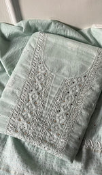 Load image into Gallery viewer, Women&#39;s Lakhnavi Handcrafted Mul Chanderi Kurta And Dupatta Set - HONC0254133

