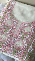 Load image into Gallery viewer, Sidra Women&#39;s Lakhnavi Handcrafted Cotton Chikankari Suit Material - HONC0284969
