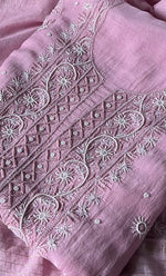 Load image into Gallery viewer, Women&#39;s Lakhnavi Handcrafted Mul Chanderi Unstitched Kurta And Dupatta Set- HONC0305200
