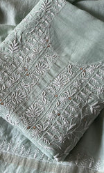 Load image into Gallery viewer, Women&#39;s Lakhnavi Handcrafted Maheshwari Mul Chanderi Kurta And Dupatta Set - HONC0200052
