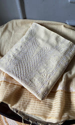 Load image into Gallery viewer, Women&#39;s Lucknowi Handcrafted Chanderi Silk Chikankari Full Suit Material - HONC0278037
