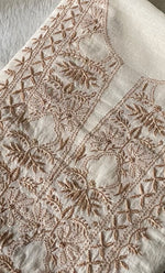 将图像加载到图库查看器中， Women&#39;s Lakhnavi Handcrafted Mul Chanderi Unstitched Kurta And Dupatta Set- HONC0311230
