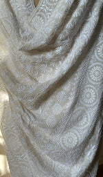 Load image into Gallery viewer, Women&#39;s Lakhnavi Handcrafted Pure Silk Georgette Chikankari - HONC0213505
