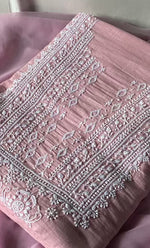 Load image into Gallery viewer, Women&#39;s Lakhnavi Handcrafted Unstitched Cotton Chikankari Suit Material - HONC0317020
