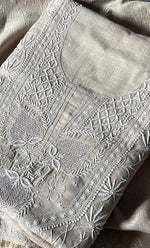 将图像加载到图库查看器中， Women&#39;s Lakhnavi Handcrafted Munga Silk Chikankari Kurta And Dupatta Set- HONC0280927
