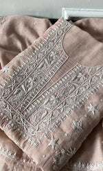 Load image into Gallery viewer, Women&#39;s Lakhnavi Handcrafted Mul Chanderi UnStitched Kurta And Dupatta Set - HONC0318526
