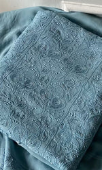 Load image into Gallery viewer, Women&#39;s Lakhnavi Handcrafted Viscose Georgette Chikankari Full Suit Material - HONC0299924
