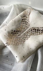 将图像加载到图库查看器中， Alfia Women&#39;s Lakhnavi Handcrafted Pure Organza Chikankari Unstitched Kurta And Dupatta Set- HONC0326234
