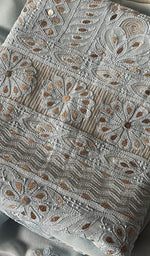 Load image into Gallery viewer, Women&#39;s Lakhnavi Handcrafted Viscose Georgette Chikankari Full Suit Material - HONC0270927
