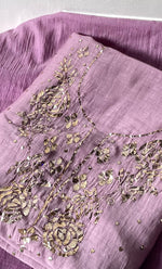 Load image into Gallery viewer, Women&#39;s Lakhnavi Handcrafted Mul Chanderi Unstitched Kurta And Dupatta Set - HONC0314239
