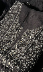 将图像加载到图库查看器中， Women&#39;s Lakhnavi Handcrafted Mul Chanderi Kurta And Dupatta Set- HONC0280884
