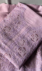 Load image into Gallery viewer, Women&#39;s Lakhnavi Handcrafted Mul Chanderi Unstitched Kurta And Dupatta Set- HONC0312990

