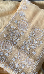 Load image into Gallery viewer, Women&#39;s Lakhnavi Handcrafted Mul Chanderi Unstitched Kurta And Dupatta Set- HONC0289004
