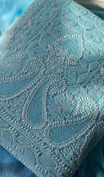 Load image into Gallery viewer, Alayna Women&#39;s Lakhnavi Handcrafted Unstitched Cotton Chikankari Suit Material - HONC0294558
