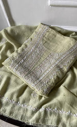 Load image into Gallery viewer, Women&#39;s Lakhnavi Handcrafted Mul Chanderi UnStitched Kurta And Dupatta Set - HONC0318527
