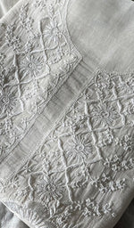 将图像加载到图库查看器中， Women&#39;s Lakhnavi Handcrafted Mul Chanderi Unstitched Kurta And Dupatta Set - HONC0298596
