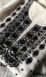 Load image into Gallery viewer, Women&#39;s Lakhnavi Handcrafted Mul Chanderi UnStitched Kurta And Dupatta Set - HONC0312361
