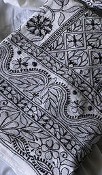 Load image into Gallery viewer, Women Lakhnavi Handcrafted Unstitched Cotton Chikankari Suit Material 