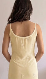 Load image into Gallery viewer, Women's Lakhnavi Handcrafted Viscose Georgette Chikankari Kurti with Slip.- HONC0164820